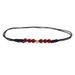 Golden Fortune Bead Schmuck Zubehör für Frauen String Ancient Mori Style Fußkettchen Red Garnet Korean Version Simple_voghion.com