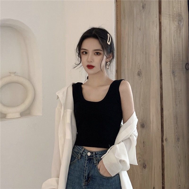 Neue Sommer-Kurz-Crop-Top-Weste für Damen, Innenschicht oder Oberbekleidung, sexy Leibchen für Damen_voghion.com