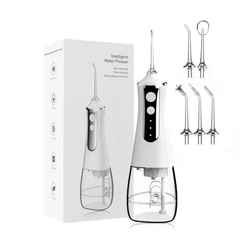 Fil dentaire électrique sans fil pour voyage en avion OEM 300 ml, nettoyage des dents, irrigateur buccal portable électrique, eau dentaire sans fil_voghion.com