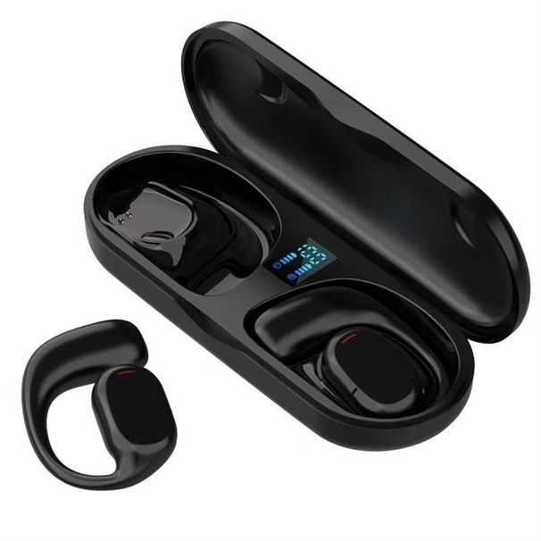 Neue drahtlose Kopfhörer mit Knochenleitung, wasserdicht, offenes Ohr, hängendes Headset, Geräuschunterdrückung, Stereo-Kopfhörer für Android IOS_voghion.com