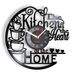 Coffee-Themed Wall Clock – Modern Kitchen Decor With Silent Quartz Movement, Battery Operated, Black Plastic Frame (8.3/12 Inch)_voghion.com