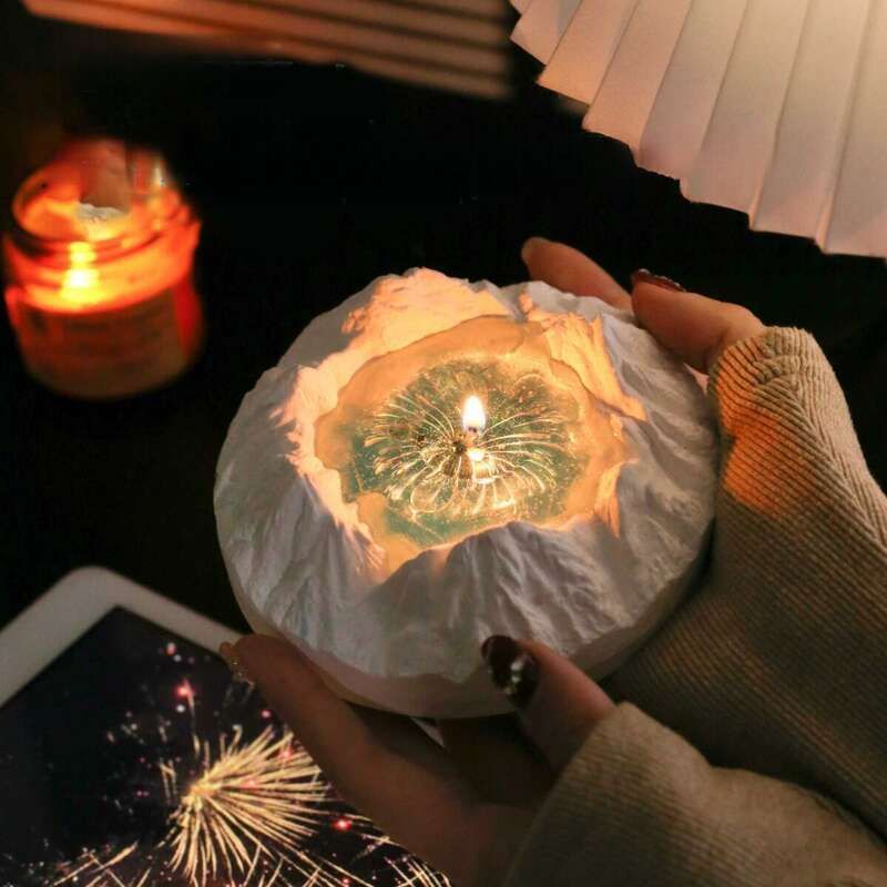 Shouxing Glacier Aromatherapie-Kerzen-Ins, Nischen- und High-End-Geburtstagsgeschenk für Frauen, das eine Geschenkbox mit Schlafzimmeratmosphäre bietet_voghion.com