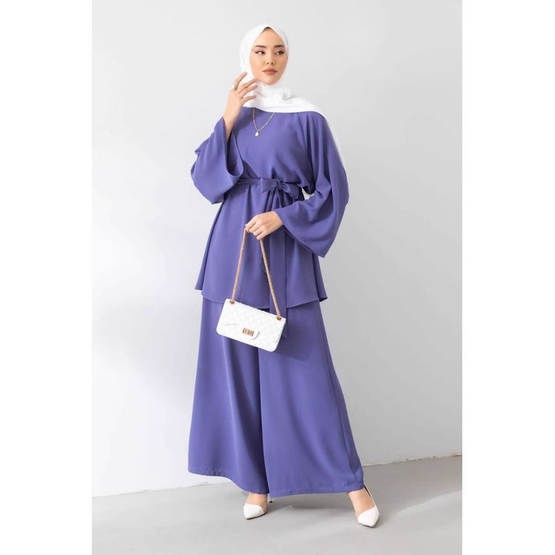 Women's Long Sleeved Trousers Two Piece Suit Elegant Daily Commuting Suit_voghion.com