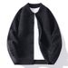 Men's Knit Cardigan Sweater - Autumn Fashion Loose Fit Long Sleeve Crewneck Pullover For Casual Wear (Grey, Black, Red, Brown)_voghion.com
