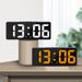 Réveil numérique à commande vocale Température Snooze Mode nuit Horloge de table de bureau 12/24H Fonction anti-dérangement Horloges LED Montre_voghion.com