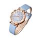 Set di orologi e gioielli da donna, orologio in pelle con quadrante rotondo dallo stile fresco e set di gioielli a forma di foglia d'acero per donna - Design minimalista con cinturino regolabile_voghion.com