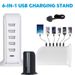 Multi 6 Port USB TYPE-C Ladegerät Turm Lade Adapter Wand Desktop Station_voghion.com