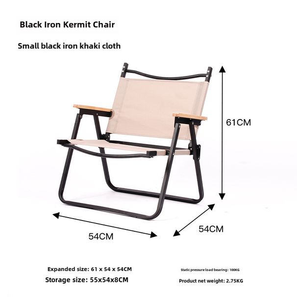 Udendørs camping klapstol Kermi stol campingstol ryglæn stol bærbar udendørs aluminiumslegering klapstol_voghion.com