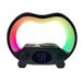 Luminária de mesa com enfeite de mesa, alto-falante Bluetooth, despertador, temperatura, carregador multifuncional, carregamento rápido sem fio_voghion.com