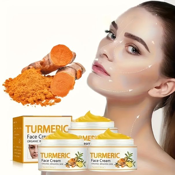 Κρέμα Σύσφιξης Δέρματος με Κουρκουμάς - Σύσφιξη και Σύσφιξη Ρυτίδων για Νεανικό Δέρμα (50g), 3 τεμάχια_voghion.com