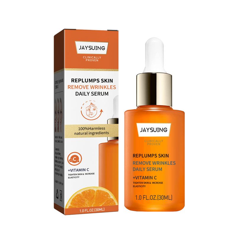 Instant Wrinkle Remover Serum Vitamin C Anti-Aging Moisturizing Lifting Firming Skin Fade Fine Lines Face Essence 30ml_voghion.com