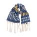 Women's Scarves thickened scarf hoop yarn pattern thick tassel jacquard scarf _voghion.com