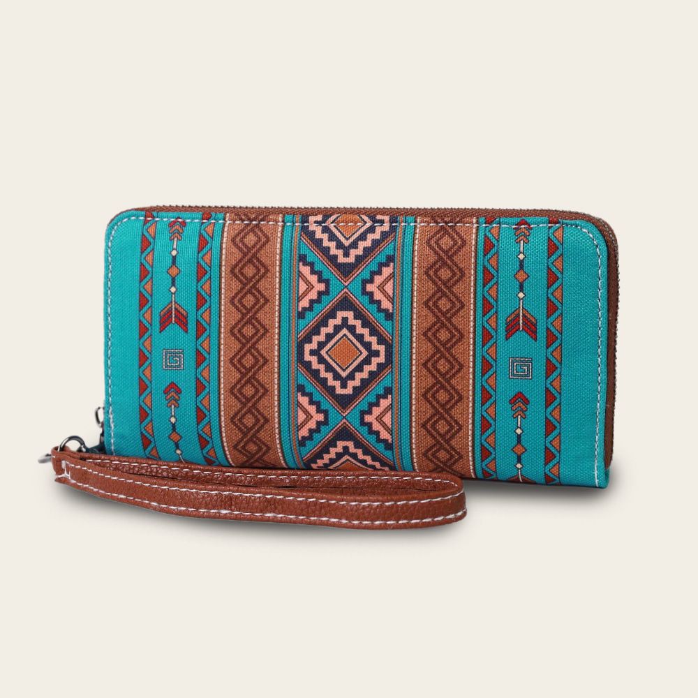 Bohemian Stil mat RFID Funktioun, modesch Retro Portemonnaie Handgelenktasch_voghion.com