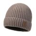 Men's Winter Knitted With Fleece Lining, Thickened, Large Head Circumference, Adult Ear Protection, Warm And Cold-Proof,_voghion.com
