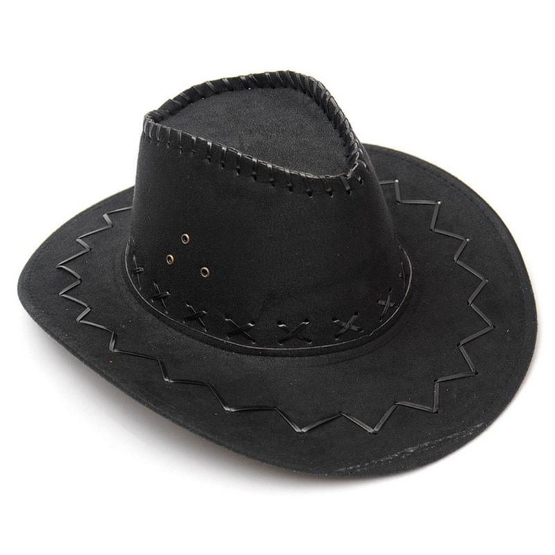 2023 Western Cowboy Hats Travel Caps For Women Men's Caps Hats Suede Vintage Men Western With Wide Brim Cowgirl Jazz Cap_voghion.com