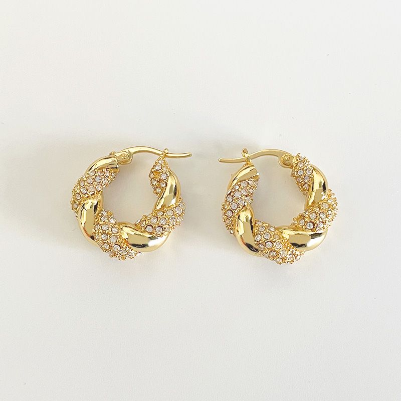 Damenschmuck Zirkon Ohrringe Temperament Ohrringe Persönlichkeit Ohrringe Design Sinn für Mode Ohrringe_voghion.com