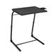 Adjustable TV Tray Table With Cup Holder; Folding TV Dinner Table With 6 Height And 3 Tilt Angle Adjustments_voghion.com