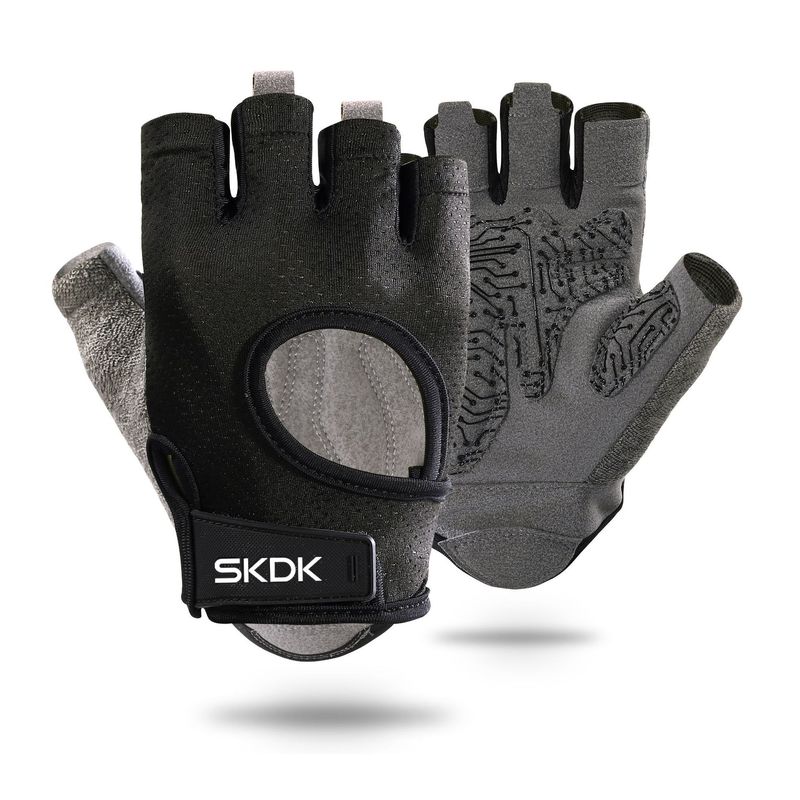 Fitness gloves men's sports women's equipment training horizontal bar pull up exercise half finger non slip breathable cycling gloves_voghion.com