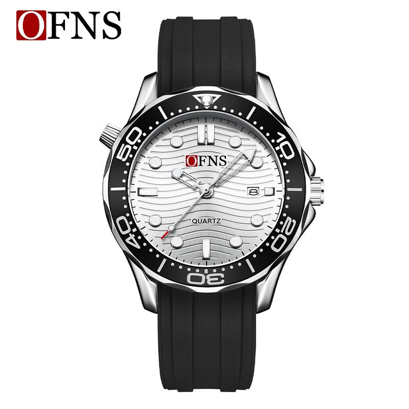 Reloj deportivo para hombre con manecillas luminosas, resistente al agua, correa de acero inoxidable, indicador de fecha y 24 horas, un reloj informal de moda._voghion.com