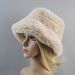 Cappelli invernali da donna in pelliccia sintetica di coniglio, stile 2025, super morbidi, fodera in cotone, caldi berretti da sci alla moda russa, in peluche, tinta unita_voghion.com