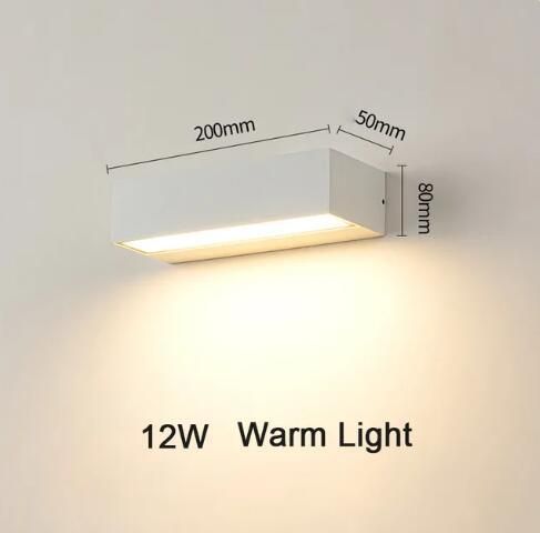 Aplică nouă, lampă de perete de grădină în curte exterioară iluminat simplu de perete exterior_voghion.com