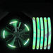Car wheel hub reflective seven color laser luminous tire anti-collision sticker with personalized creativity, motorcycle_voghion.com