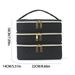 Trousse de toilette à trois compartiments, grande capacité et de haute qualité, sac de toilette portable, trousse de rangement cosmétique de voyage_voghion.com