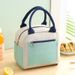 Color Blocked Bento Bag Insulated Bag Cationic Lunch Box Handbag with Rice Foil Thickened Waterproof Lunch Box Lunch Bag_voghion.com