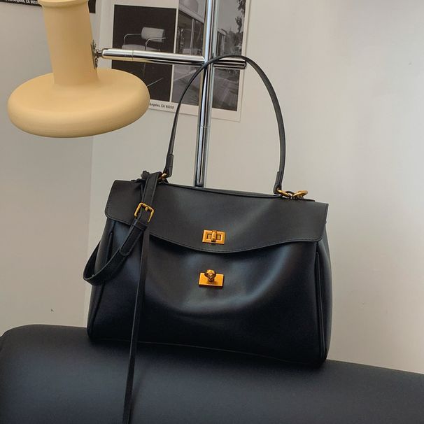 High quality minimalist shoulder 2024 trendy rodeo large capacity tote commuting buckle crossbody bag_voghion.com