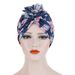 Women's Hats in foreign trade in Europe and the United States, new cotton patterned turban hat, bohemian style ethnic hat, chemotherapy hat_voghion.com