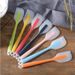 28cm Kitchen Silicone Spatula, Semi Transparent Cooking Dough Scraper, Heat-resistant Baking Tool, Cake Brush And Scraper_voghion.com