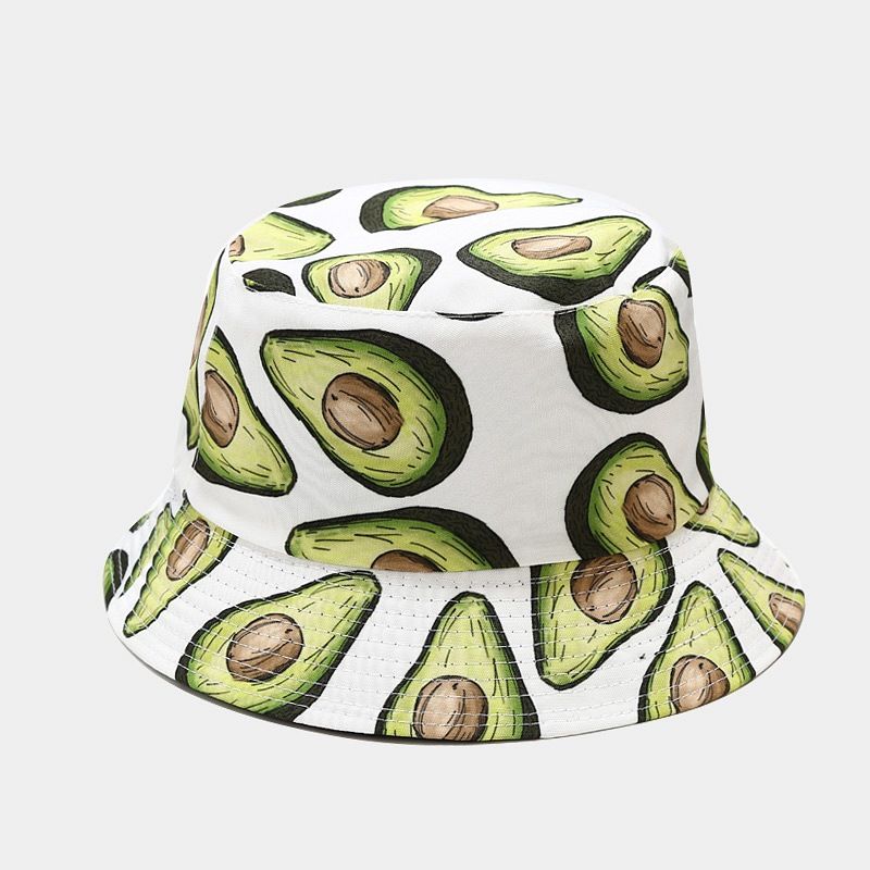 Hot Sale Wholesale bucket various fruit pattern fisherman sun fedora hat banana strawberry wholesale price панама_voghion.com