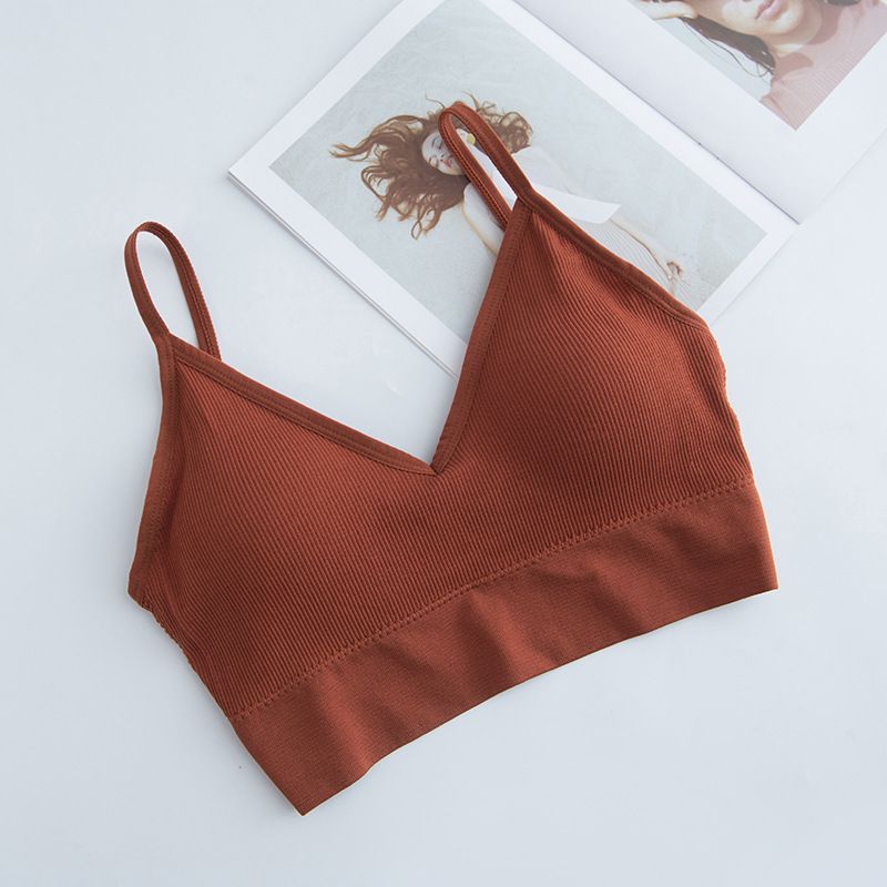 Women's Intimates Big U Sports Bottom Beautiful Back Sling Inner Wear With Chest Pads To Wrap The Chest To Prevent Exposure Tube Top Underwear_voghion.com