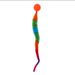Giocattolo per animali domestici con coda soffice per gatti, palla elastica, verme arcobaleno, bacchetta magica, forniture per autointrattenimento_voghion.com