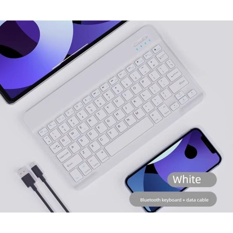 Adecuado para teclado y ratón inalámbricos Bluetooth, iPad, tableta, portátil, recargable, teléfono móvil Android universal._voghion.com