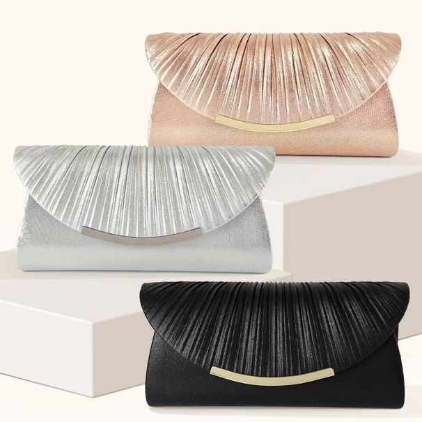 Nuova borsa da pranzo plissettata per feste di alta qualità con grande capacità e versatile borsa a mano_voghion.com