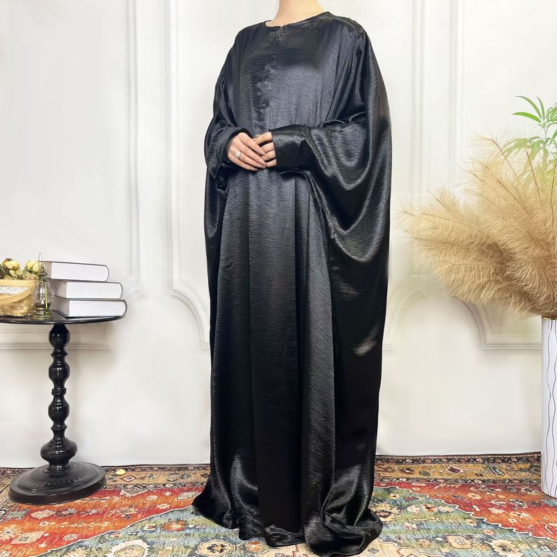 Women's Clothing monochrome snowflake double crepe women's clothing zipper shiny robe one piece dress skirt ready to wear_voghion.com