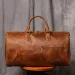 Leathfocus Travel Bag: Large Capacity Crazy Horse Leather Weekender | Cowboy Boot Handbag, Retro Lage, Notebook Bag_voghion.com