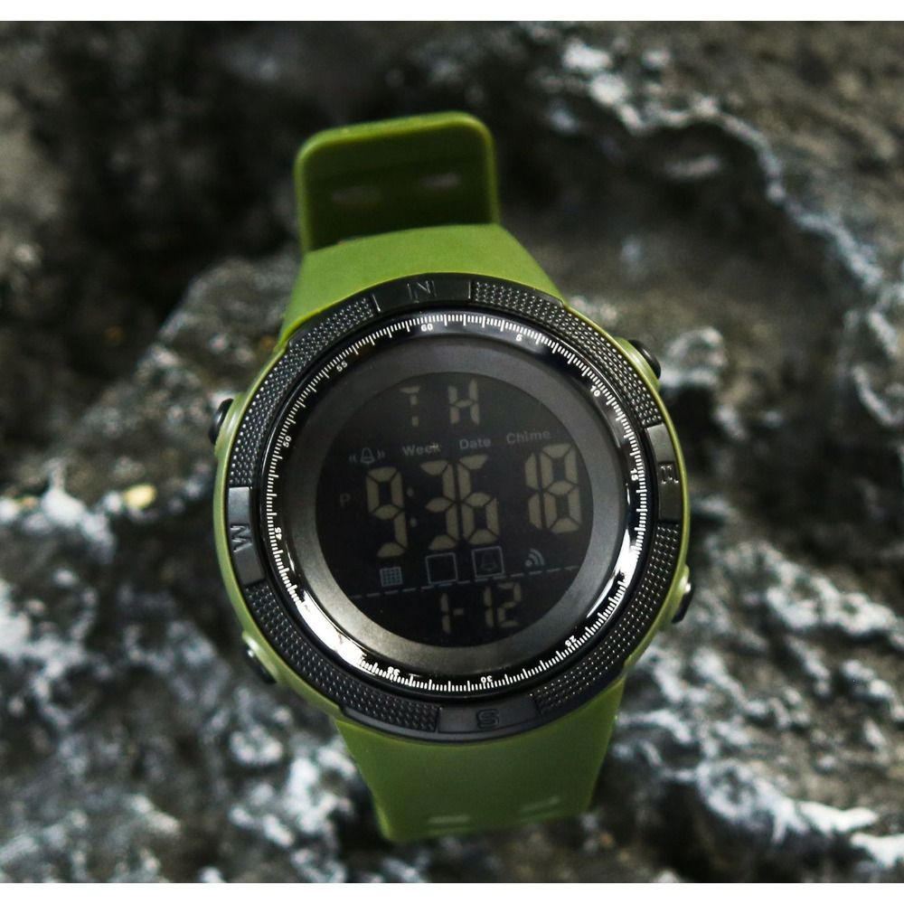 Vīriešu viedais elektroniskais amerikāņu āra studentu ūdensnecaurlaidīgais modinātājpulkstenis sporta pulkstenim_voghion.com