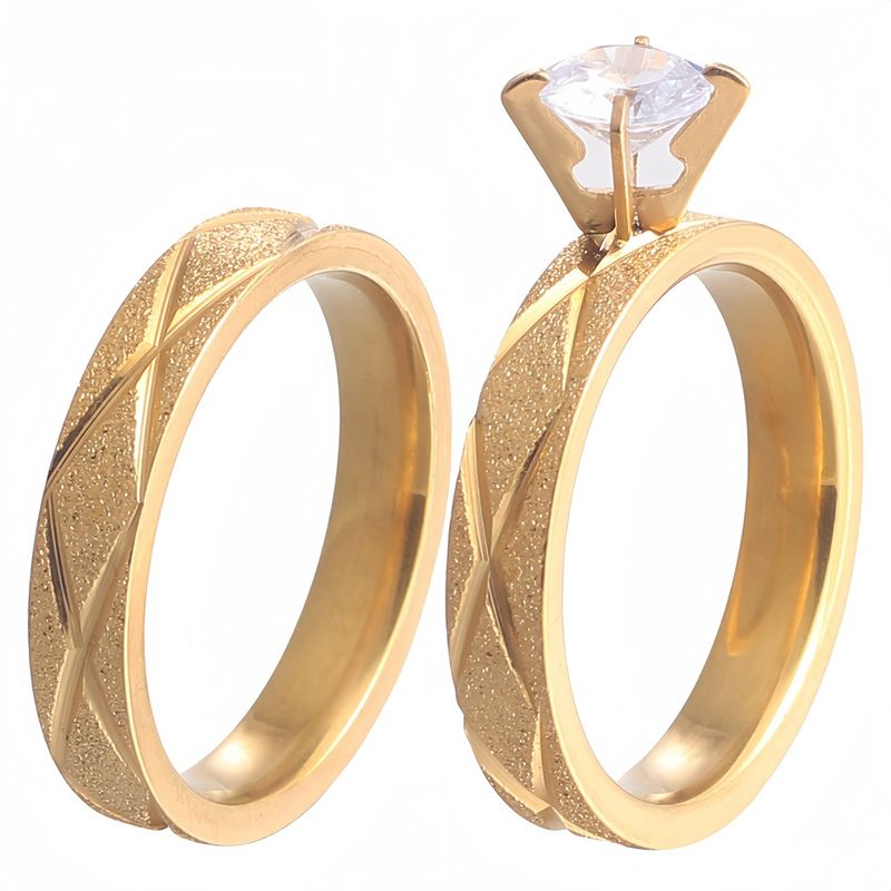Anello da uomo in acciaio al titanio con diamanti, in oro opaco e zircone inossidabile, gioiello da donna_voghion.com