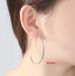 SOLID STERLING SILVER PLAIN 1MM THICK ROUND ENDLESS HOOP EARRING 8-70MM PE16_voghion.com