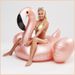 Aufblasbarer Flamingo-Pool-Schwimmring – Riesige 190 cm große Roségold-Liege für Erwachsene, hochwertiges, verdicktes Design_voghion.com