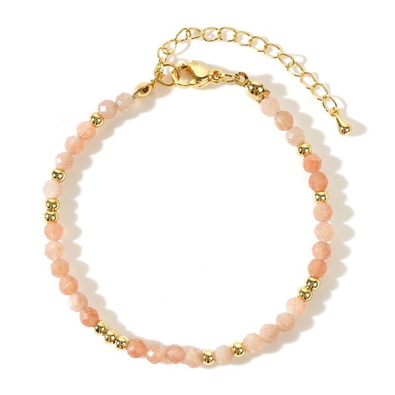 Women's Jewelry Color Natural Stone Beaded Bracelet Stainless Steel Material Niche Hand Jewelry Gemstone Jade_voghion.com