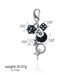 Punk Hiphop Black Dice No. 8 Billiards Keychain Y2K Pink Lucky Dice Starburst Pendant Bag Charms Hangings Ornament Accessories_voghion.com
