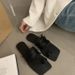 Koreanische Version des Außenhandels dünnen Riemen Combinati weiches Leder quadratischen Kopf Hausschuhe Frauen offene Zehe flachen Boden Strand Sandalen unabhängige Station_voghion.com