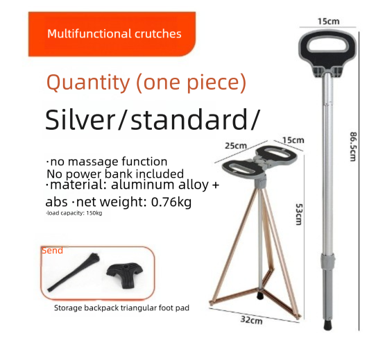 Multifunctional Cross-Border Travel Outdoor Walking Stick Hiking Trekking Non-Slip Folding Stool Wholesale Free Shipping_voghion.com