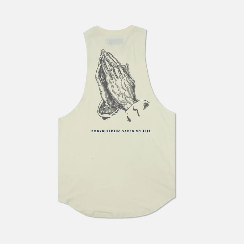 Men's Clothing New Pure Cotton Fitness Trendy Brand Waistcoat Vest Sleeveless T Shirt Men's Muscle Men Running Equipment Training Sports Clothes_voghion.com