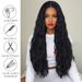 Hair Extensions Wigs Long Curly Hair Middle Split Corn Perm Black Curly Hair Support On Behalf Of The Hair_voghion.com