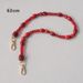Acrylic Bead Fashion Red Beaded Accessories Shoulder Crossbody Lanyard Bag Strap Phone Chain_voghion.com