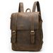 Leather Men's Backpack Large Capacity Business Travel Cowhide Backpack Laptop Bag Men_voghion.com